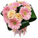 bouquet of roses and gerberas. Bishkek